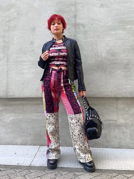 「Desigual（デシグアル）のアイテム」を使った、Desigual心斎橋STAFFさん（レディース・158cm）の春コーディネート