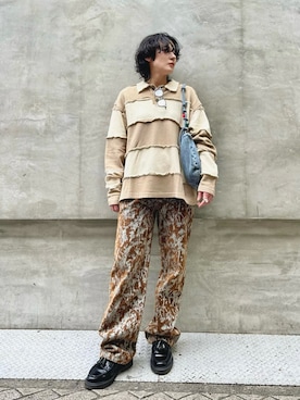 「Desigual（デシグアル）のアイテム」を使った、Desigual心斎橋STAFFさん（メンズ・160cm）の冬コーディネート