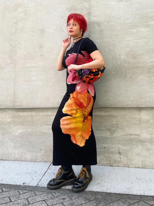 Desigual（デシグアル） パーティードレス ワンピース 半袖 大輪