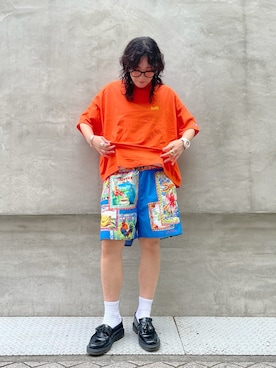 「アイテム（トップス）」を使った、Desigual心斎橋STAFFさん（メンズ・160cm）の夏コーディネート