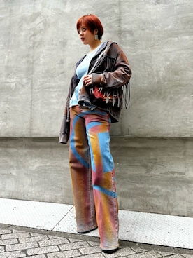 Desigual心斎橋STAFFさん（レディース・158cm）の春コーディネート