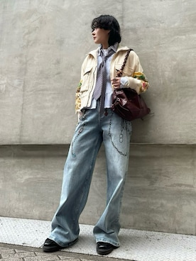 「Desigual（デシグアル）のアイテム」を使った、Desigual心斎橋STAFFさん（メンズ・160cm）の春コーディネート