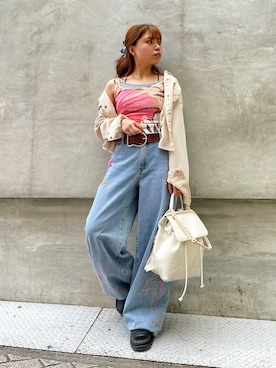 「Desigual（デシグアル）のノースリーブカットソー（Tシャツ/カットソー、その他）」を使った、Desigual心斎橋STAFFさんの春コーディネート