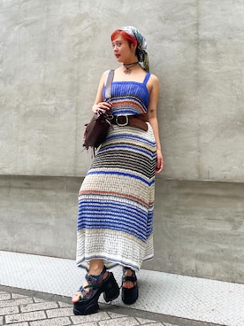 Desigual心斎橋STAFFさん(レディース・158cm)の夏コーディネート