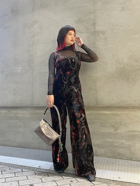 「ジャンプスーツ」｜Desigual心斎橋STAFFさん（レディース・158cm）の秋コーディネート