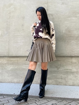 「THE YOn（ザヨン）のアイテム」を使った、Desigual心斎橋STAFFさん（レディース・163cm）の夏コーディネート