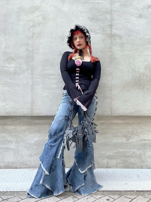 デジグアルDesigualパンツ【新品未使用】 セール】スカート付き フレアパンツ（その他パンツ）｜Desigual