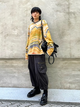 「H&M（エイチ・アンド・エム）のアイテム」を使った、Desigual心斎橋STAFFさん（メンズ・160cm）の夏コーディネート