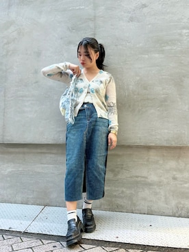 「アイテム（アンサンブル）」を使った、Desigual心斎橋STAFFさん（レディース・153cm）の冬コーディネート