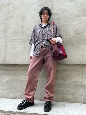 「Desigual（デシグアル）のアイテム」を使った、Desigual心斎橋STAFFさん（メンズ・160cm）の春コーディネート