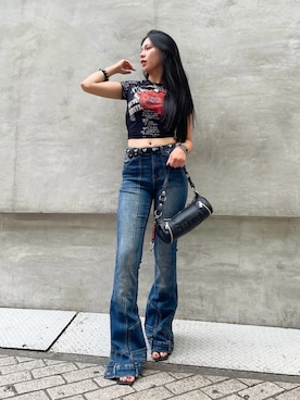 「Desigual（デシグアル）のアイテム」を使った、Desigual心斎橋STAFFさん（レディース・163cm）の夏コーディネート