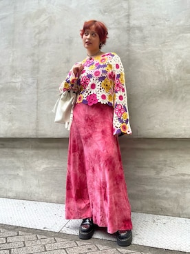 「Desigual（デシグアル）のアイテム」を使った、Desigual心斎橋STAFFさん（レディース・158cm）の春コーディネート