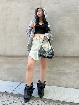 「ギャル」｜Desigual心斎橋STAFFさん（レディース・163cm）の夏コーディネート