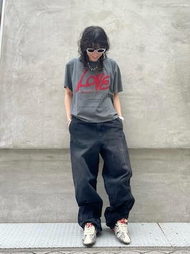 「Desigual（デシグアル）のアイテム（Tシャツ/カットソー）」を使った、Desigual心斎橋STAFFさん（メンズ・160cm）の夏コーディネート