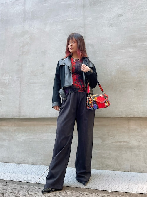 Desigual（デシグアル） レザージャケット ライダース グランジロック
