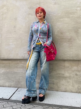 「Desigual（デシグアル）のアイテム」を使った、Desigual心斎橋STAFFさん（レディース・158cm）の夏コーディネート