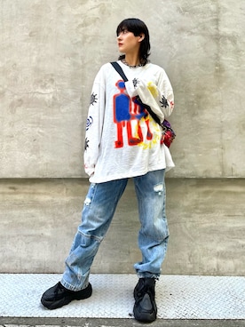 Desigual心斎橋STAFFさん(メンズ・160cm)の夏コーディネート