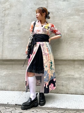 「Desigual（デシグアル）のアイテム」を使った、Desigual心斎橋STAFFさん（レディース・153cm）の夏コーディネート