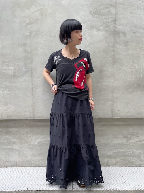 デシグアル Desigual シャツ3/4袖 REDS （グレー/ブラック