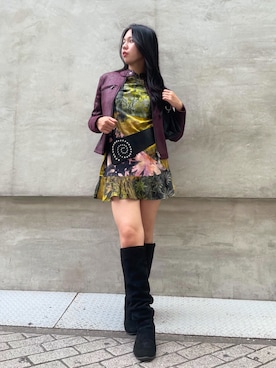 Desigual心斎橋STAFFさん(レディース・163cm)の秋コーディネート