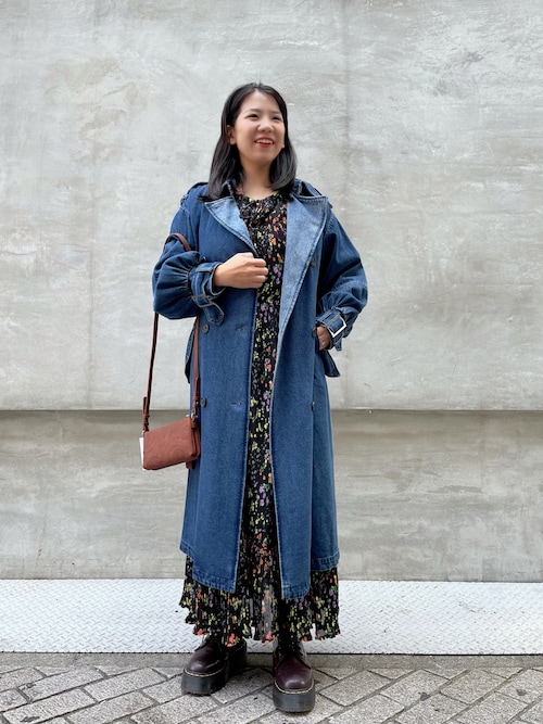 Desigual デニムトレンチ ハイブリッドコート Desigual デニムジャケット gジャン デニムトレンチ レディース