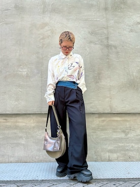 「アイテム（シューズ）」を使った、Desigual心斎橋STAFFさん（メンズ・160cm）の夏コーディネート