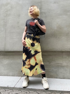 「タイダイ柄」｜Desigual心斎橋STAFFさん（レディース・162cm）の春コーディネート