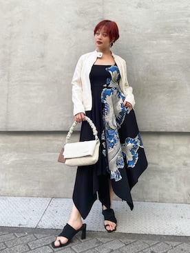 「Desigual（デシグアル）のアイテム」を使った、Desigual心斎橋STAFFさん（レディース・158cm）の冬コーディネート