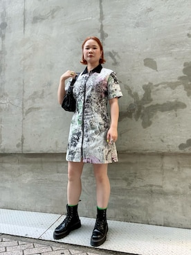 ドクターマーチン　厚底 サイドゴアブーツ　UK7 Dr.Martens AirWair Japan - 厚底タイプの<2976QUAD>チェルシー