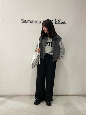 「ehka sopo（エヘカソポ）のアイテム（ブルゾン）」を使った、wakaさん（レディース・158cm）の冬コーディネート