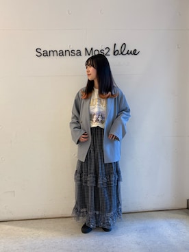 「チュールスカート」｜「アイテム（テーラードジャケット）」を使った、wakaさん（レディース・158cm）の春コーディネート