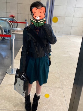 「Calvin Klein（カルバン・クライン）のアイテム」を使った、ちびねこさん（レディース・144cm）の冬コーディネート