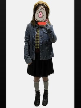 「ing（イング）のアイテム（シューズ）」を使った、ちびねこさん（レディース・144cm）の冬コーディネート