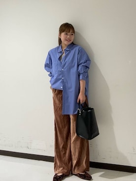 「PIENI（ピエニ）のPIENI　KUU（トートバッグ）」を使った、3soa17さん（レディース・152cm）の秋コーディネート