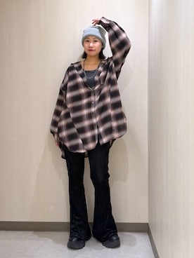 「アイテム（帽子）」を使った、Sakiさん（レディース・156cm・20代）の秋コーディネート