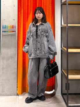 「PAGEBOY（ページボーイ）のアイテム（パンツ）」を使った、Sakiさん（レディース・156cm）の春コーディネート