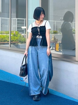 「PAGEBOY（ページボーイ）のアイテム」を使った、Sakiさん（レディース・156cm）の夏コーディネート