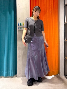 「アイテム（ニット/セーター）」を使った、Sakiさん（レディース・156cm・20代）の夏コーディネート