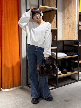 Sakiさん（レディース・156cm）の冬コーディネート