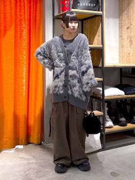 「PAGEBOY（ページボーイ）のアイテム」を使った、Sakiさん（レディース・156cm）の冬コーディネート