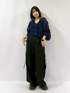 「PAGEBOY（ページボーイ）の【ステンレス素材】ロングボールチェーンネックレス（ネックレス）」を使った、Sakiさん（レディース・156cm）の秋コーディネート