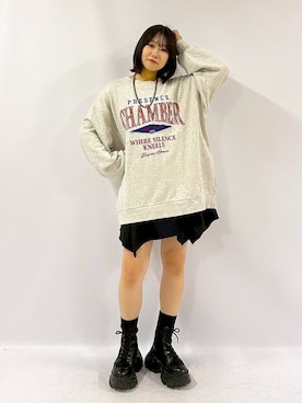 「PAGEBOY（ページボーイ）の【ステンレス素材】ロングボールチェーンネックレス（ネックレス）」を使った、Sakiさん（レディース・156cm）の秋コーディネート