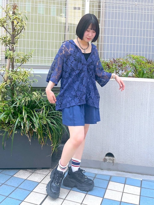 nhoj ショートパンツ セール】ハイウエストプリーツショートパンツ（その他パンツ