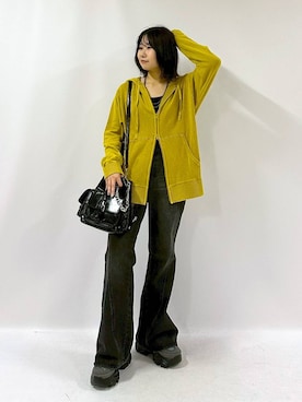 「PAGEBOY（ページボーイ）の【ステンレス素材】ロングボールチェーンネックレス（ネックレス）」を使った、Sakiさん（レディース・156cm）の秋コーディネート