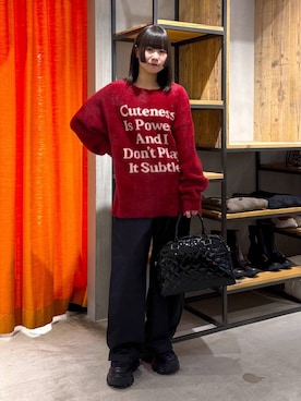 Sakiさん（レディース・156cm）の冬コーディネート