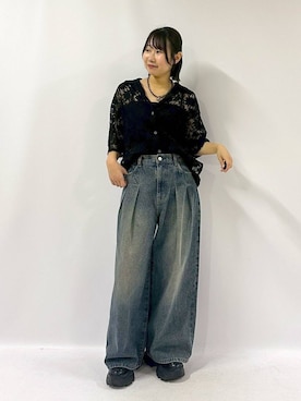 「アイテム（スニーカー）」を使った、Sakiさん（レディース・156cm・20代）の夏コーディネート
