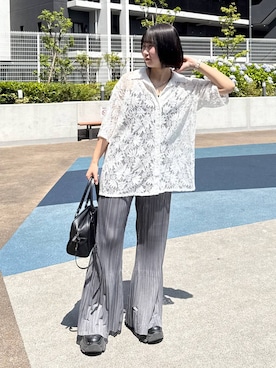 「アイテム（アクセサリー）」を使った、Sakiさん（レディース・156cm・20代）の夏コーディネート