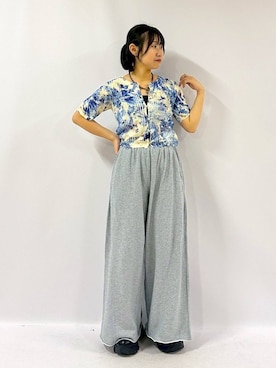 「アイテム（カーディガン/ボレロ）」を使った、Sakiさん（レディース・156cm・20代）の夏コーディネート