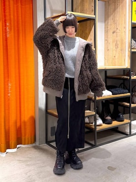 Sakiさん（レディース・156cm）の冬コーディネート