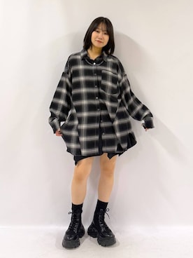 「PAGEBOY（ページボーイ）の【ステンレス素材】ロングボールチェーンネックレス（ネックレス）」を使った、Sakiさん（レディース・156cm）の秋コーディネート